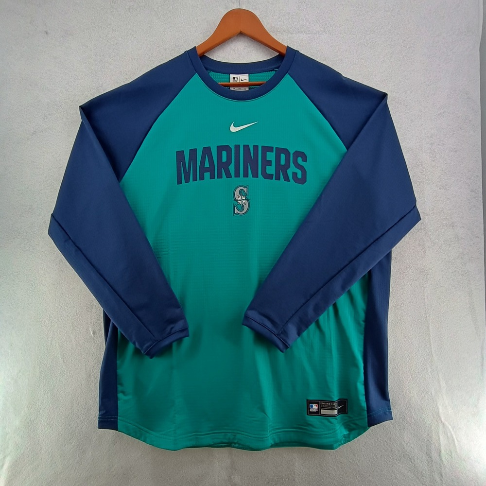 Nike Seattle Mariners Authentic Collection Dri Fit L/S Shirt Mens XXL NWT